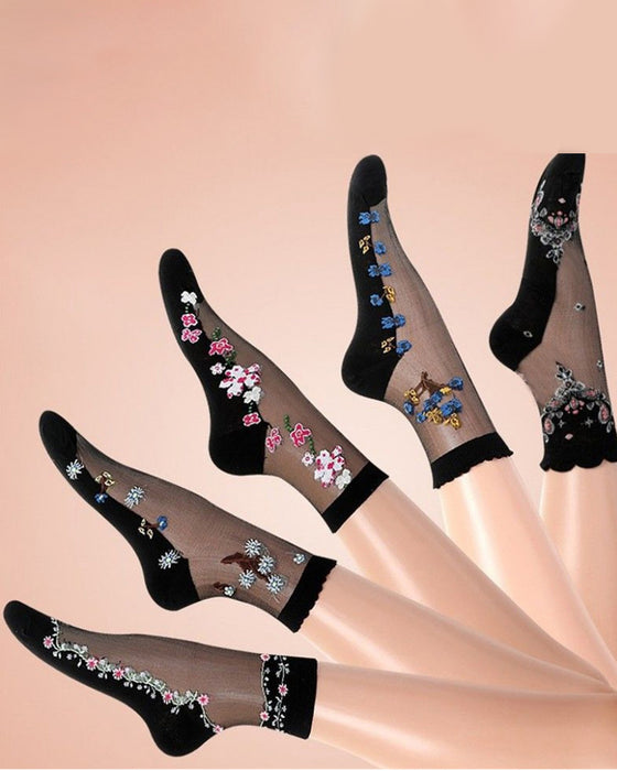 GlasSeide Kristall-Socken