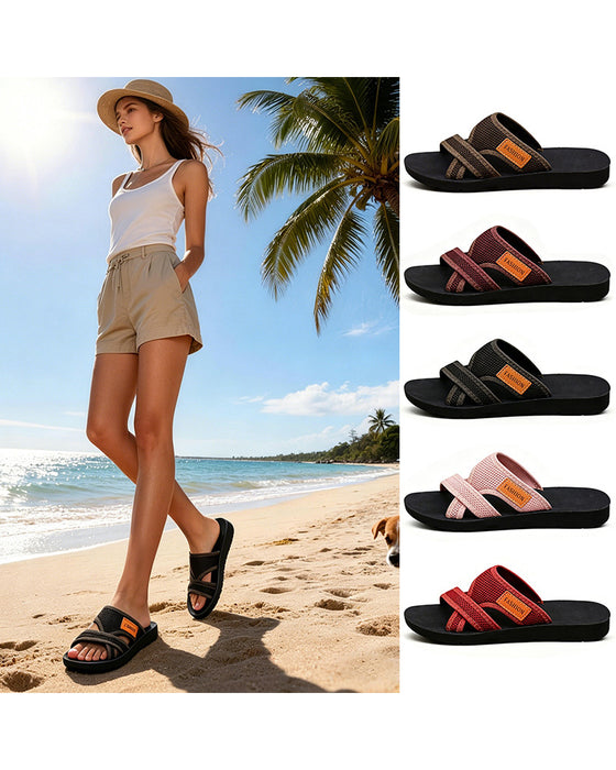 Sandalen Minimalistisch Mesh Schlüpfer Modisch Schieber