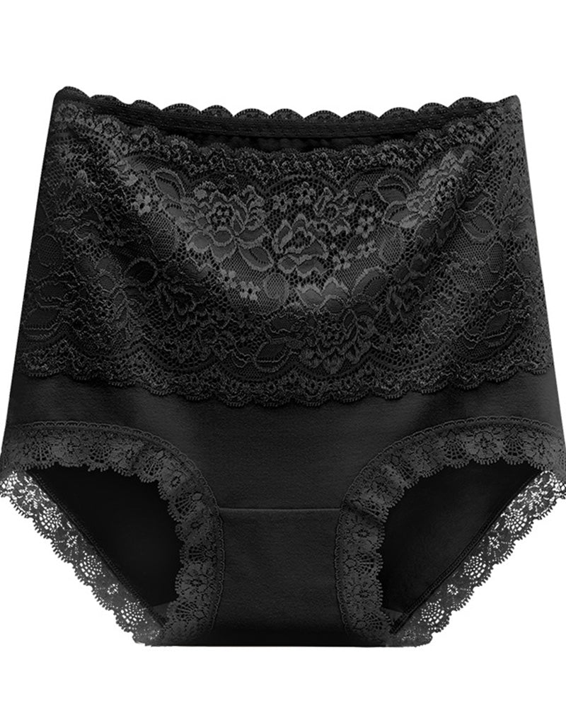Slip Mit Spitze Und Bauchkontrolle Mit Hoher Taille