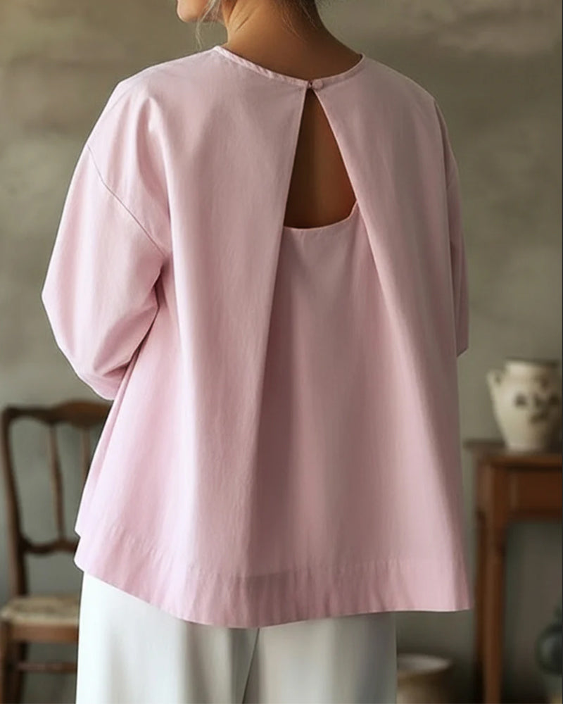 Locker geschnittenes rückenfreies Oberteil