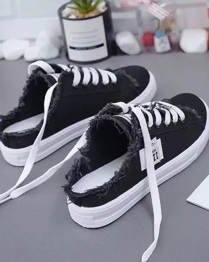 Flache Schuhe Schlüpfen Modisch