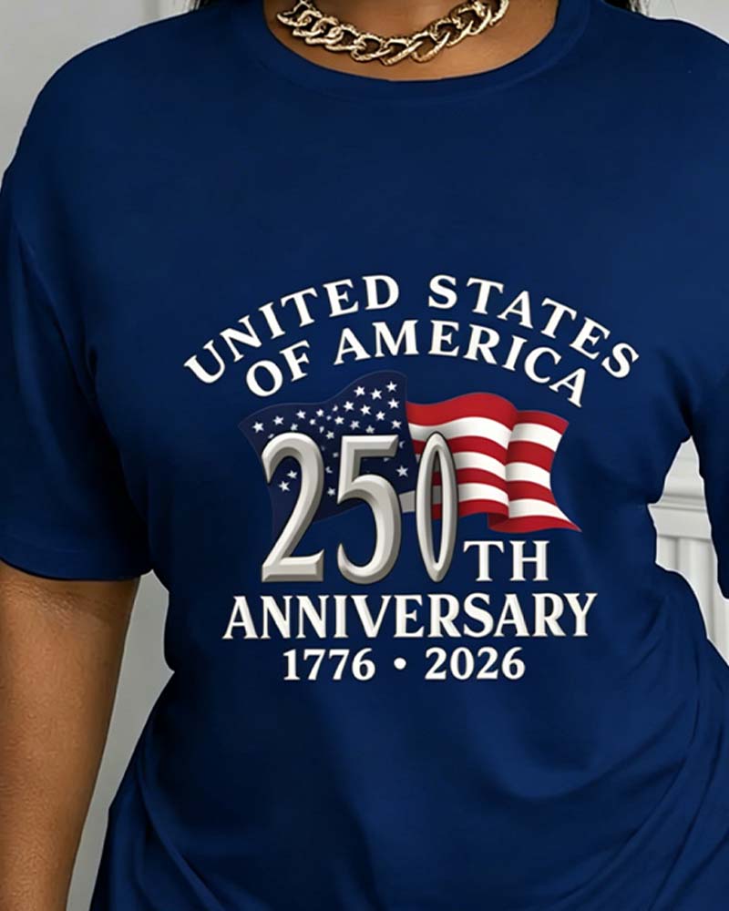 T-Shirt Gedenk Bedruckt Kurzarm