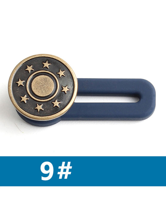 Federbelasteter Metall-Taillenverlängerungs-Knopf Für Jeans