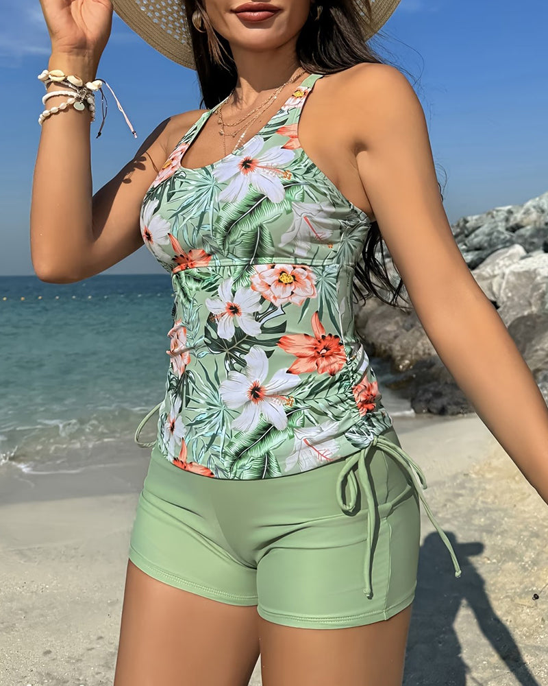 Tankini Blumen Boxer