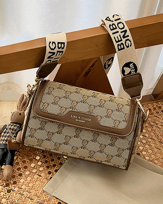 Tasche Bärendruck Einfache Schultertasche