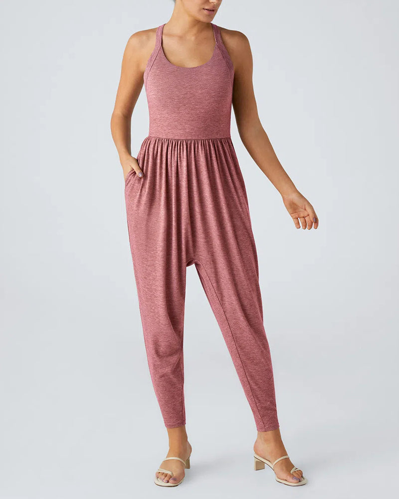 Overall Damen Rückenlos Bündchen