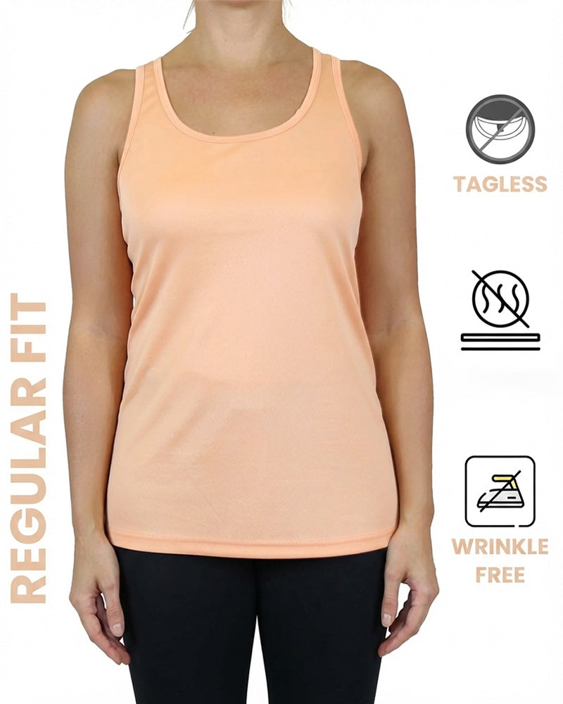 Tank Top Einfarbig Ärmellos U-Ausschnitt Cross-Back