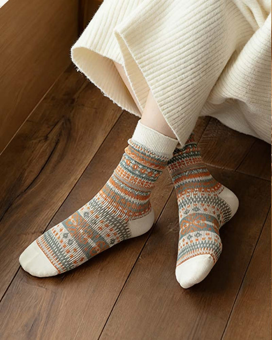Socken Retro Modisch Ethnischer Stil