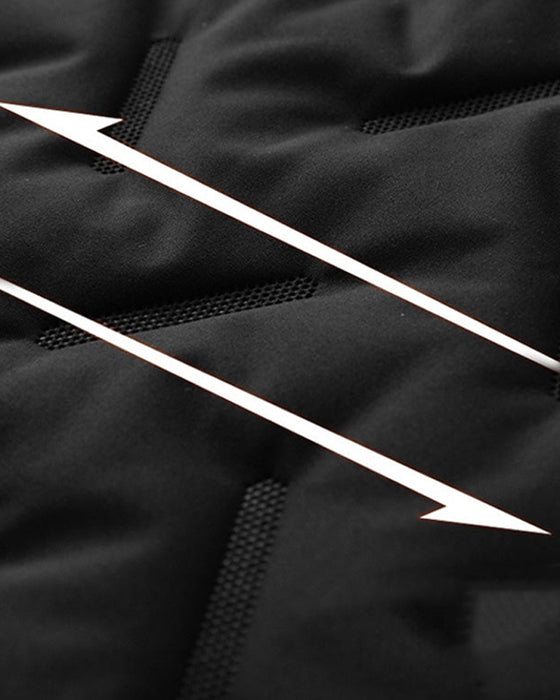 Weste Unisex Winter Warm Casual Ärmellos Steppmit Fleecefutter