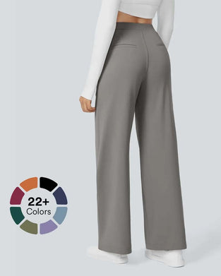 Gerade Hose In Unifarbe Mit Fall Für Anzug