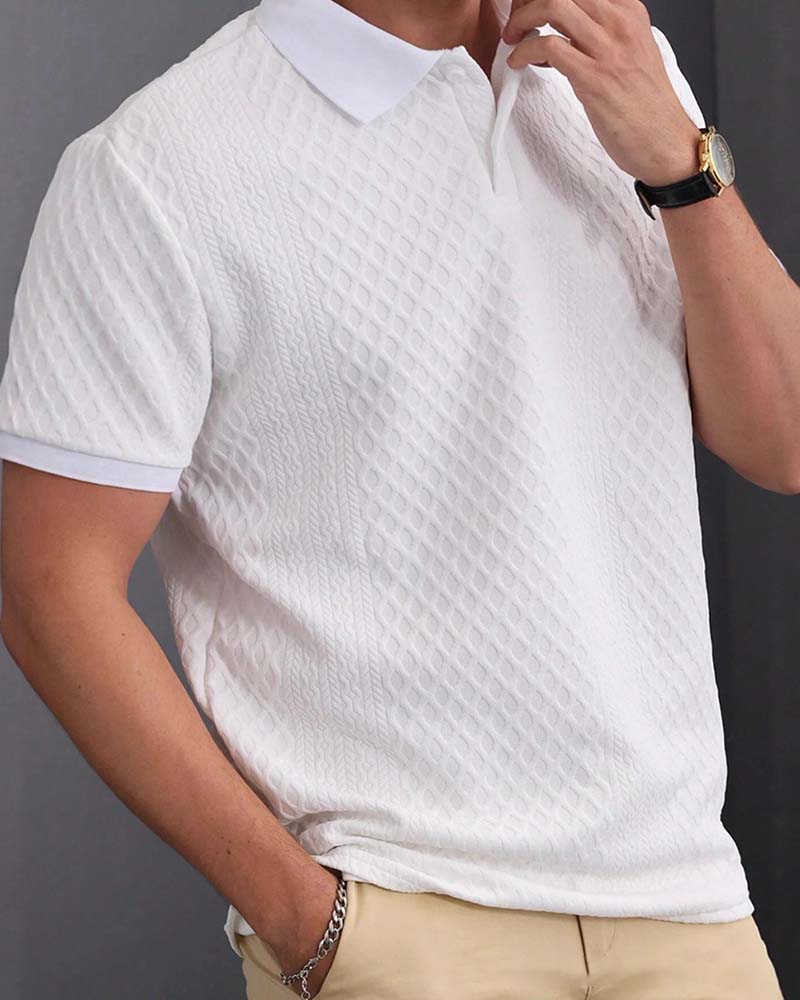 Hemd Umlegekragen Herren Polo