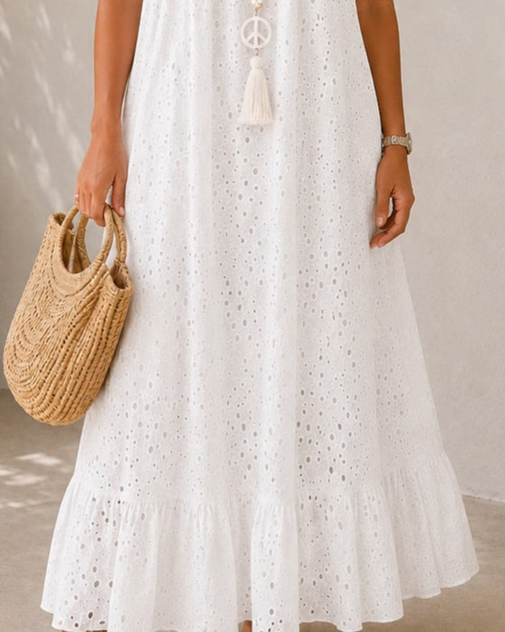 Kleid Ausgeschnitten Puffärmel Lang