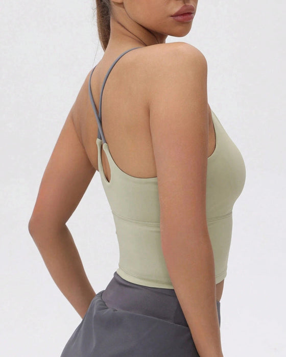 Sport-Tanktop mit integriertem Brustpolster