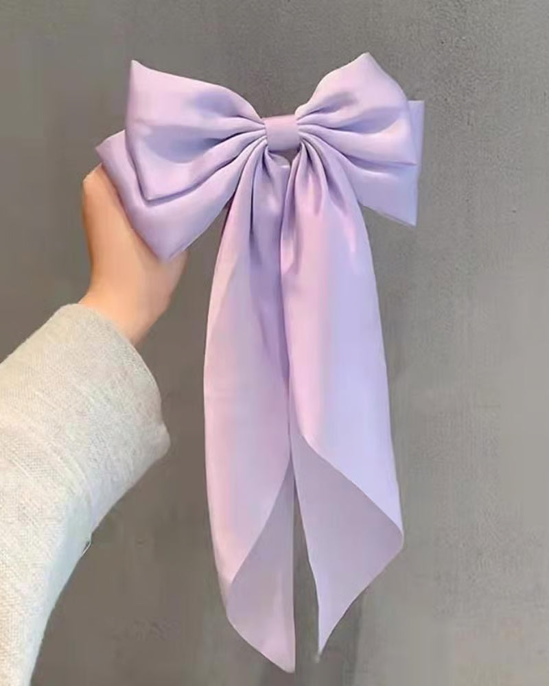 🔥 Große Schleife Haarspange Für Damen – Hochzeit & Alltag Pferdeschwanz Accessoire Mit Langem Ende