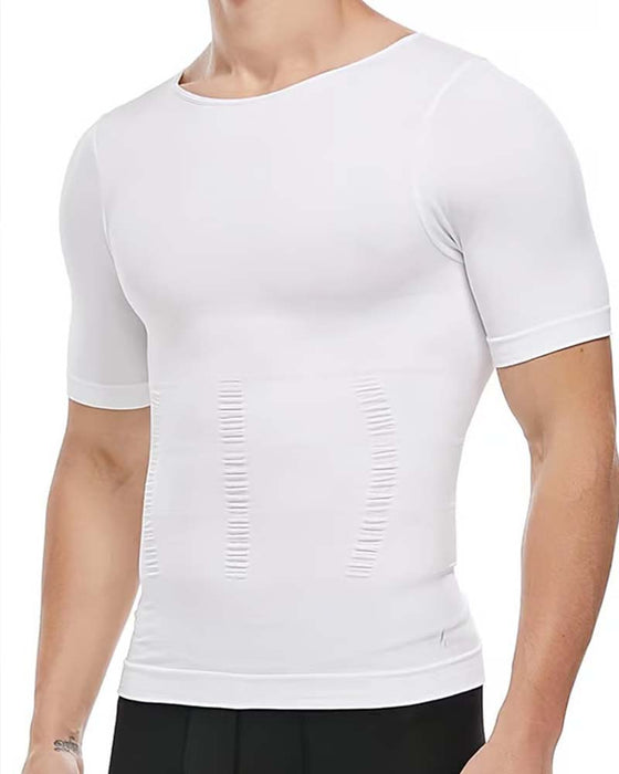 T-Shirt Herren Kurzarm Schlankmachend