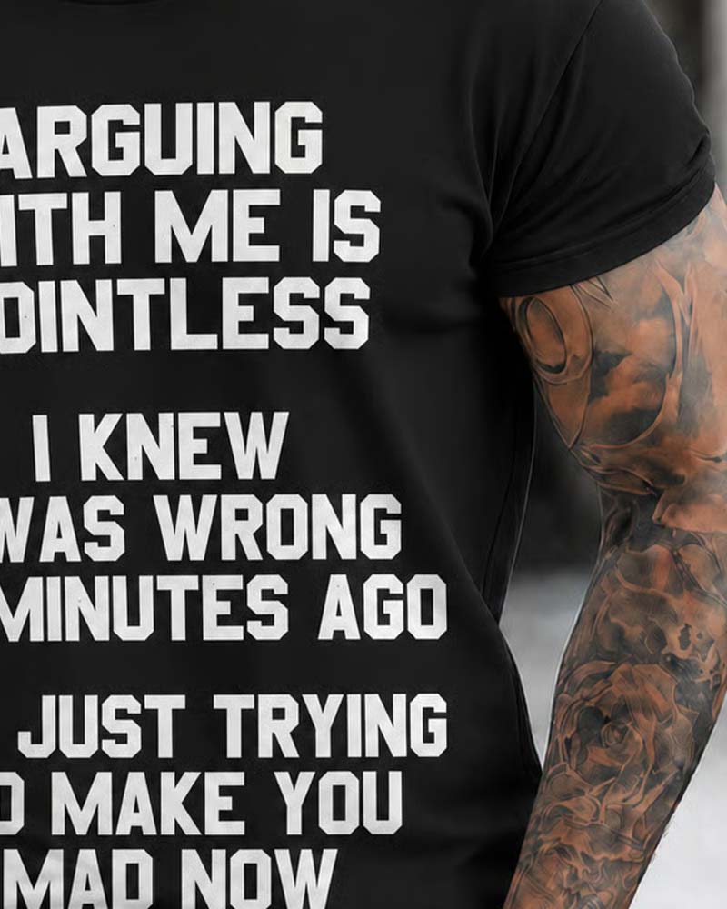T-Shirt Herren Rundhals Buchstabe