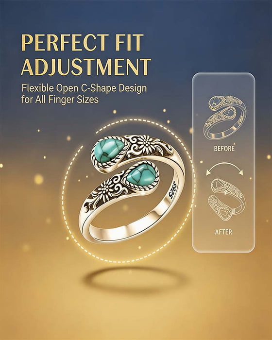 Gänseblümchen-Muster Ring