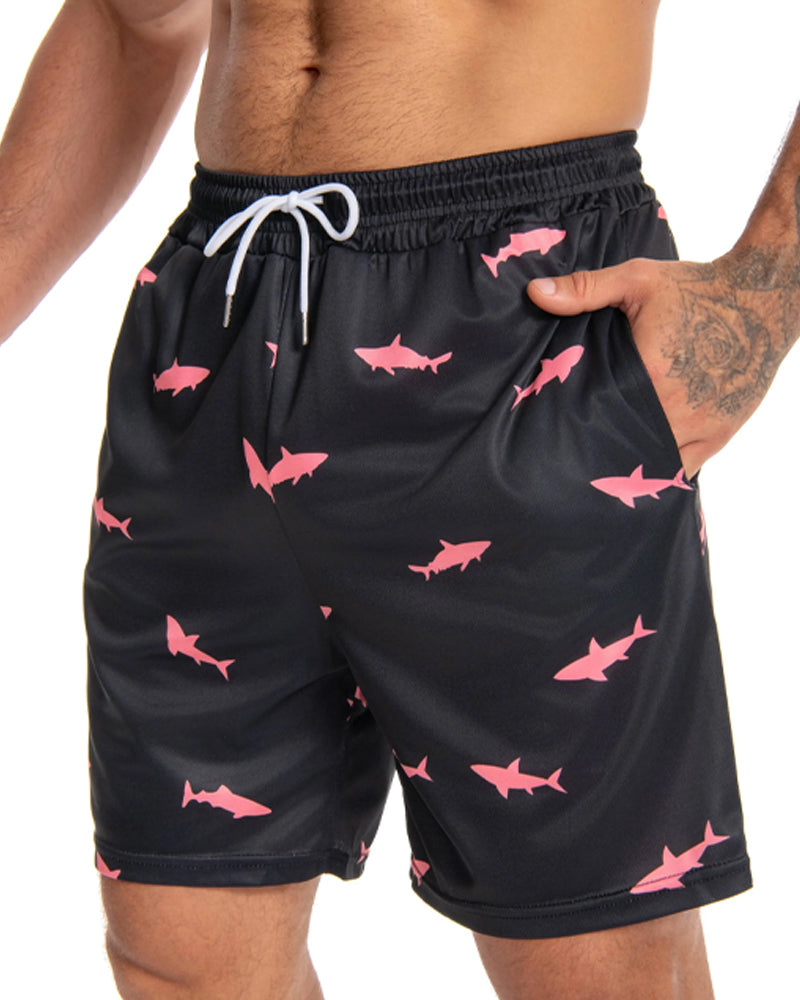 Herren-Shorts Mit Mittelbund Und Kordelzug