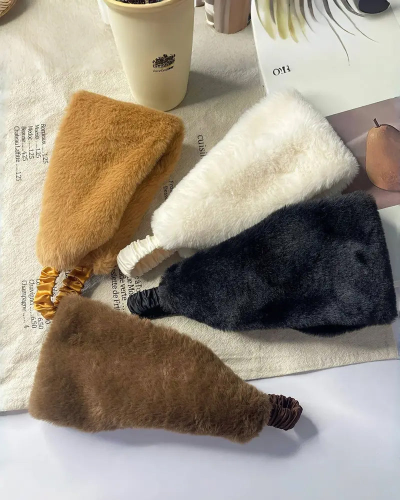 Stirnband Breiter Rand Weich Warm Winddicht Kältefest Flauschig
