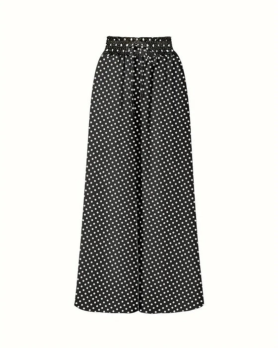 Hose Polka Punkt Druck Lang