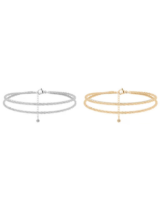🏖️ Fußkettchen Damen Kc Gold & Sterling Silber