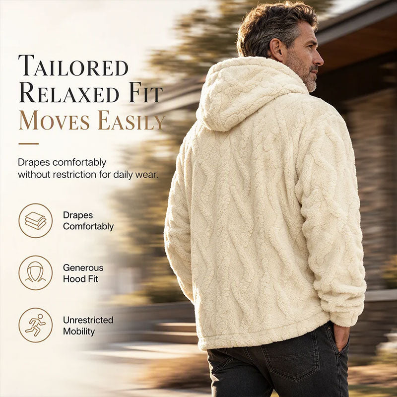 Herren Winter Jacquard Muster Hoodie