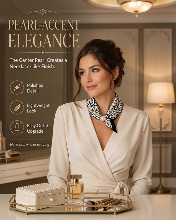 Müheloser Glamour: Perlenkettenschal 🧣