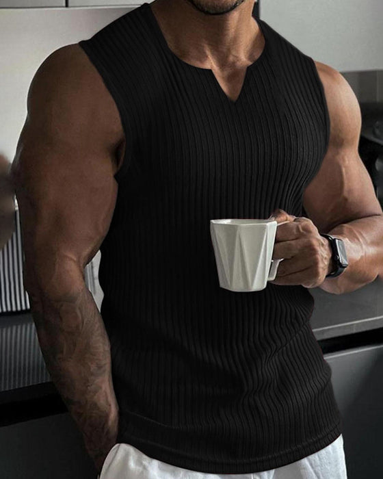 Herren Tanktop Einfarbig Sport Lässig