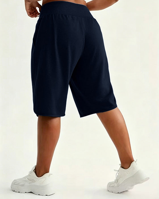 Hoch Taillierte Wide‑Leg‑Shorts