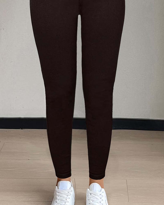 Hose Damen Tasche Einfarbig Skinny Lässig