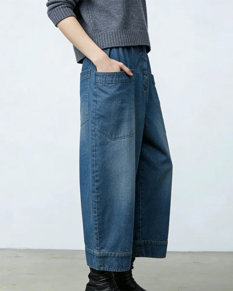 Jeans Große Tasche Knöchel