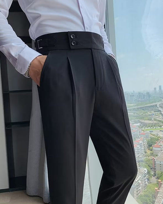 Herren Hose Tasche Einfarbig Lässig Kleid