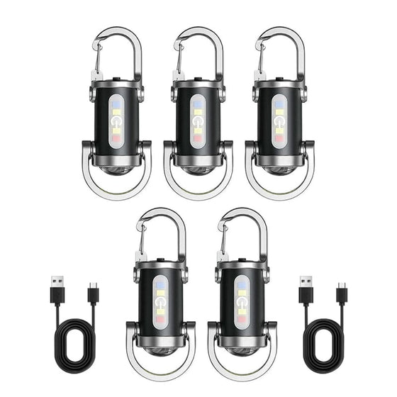 Wiederaufladbare Mini-Taschenlampe Schlüsselanhänger