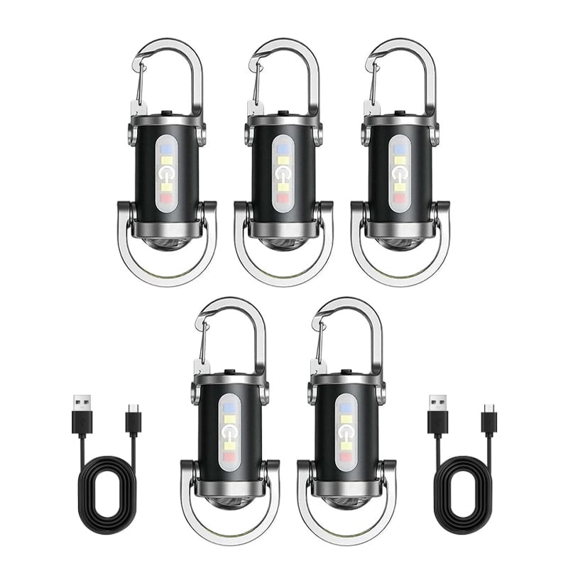 Wiederaufladbare Mini-Taschenlampe Schlüsselanhänger
