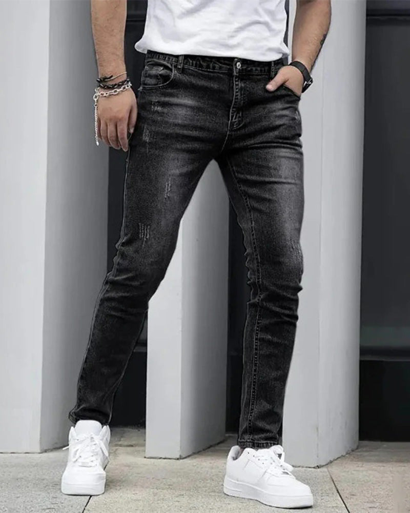 Jeans Herren Lässig Uni