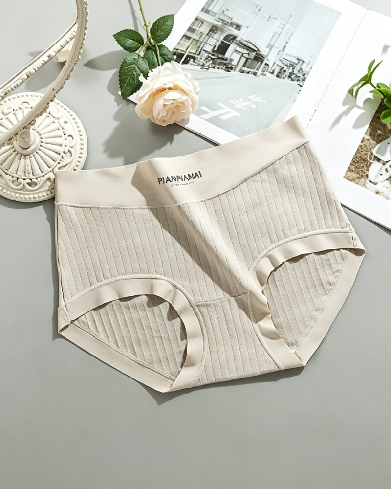 Slips Solid Farbe Hohe Taille