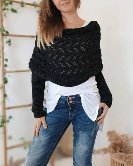 Schal Tuch Damen Modisch Gestrickt