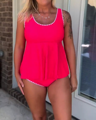 Tankini Stilvoller Kontrast Dreieck