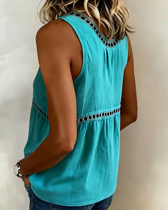 Tank Top Hohl Aus Baby Doll