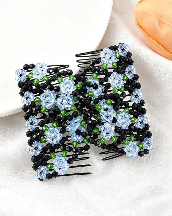 Elastischer Perlen Haaraccessoire Kamm