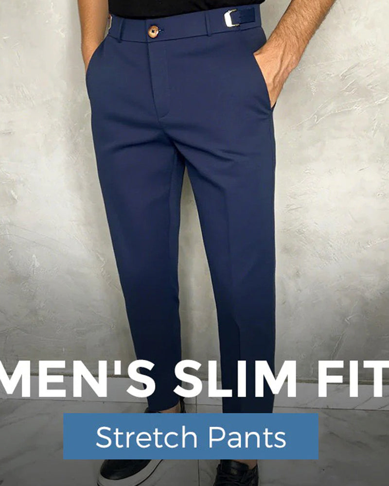 Hose Herren Stretch Schmal Geschnitten