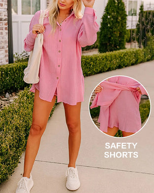 Set Locker geschnitten Off-Shoulder Casual