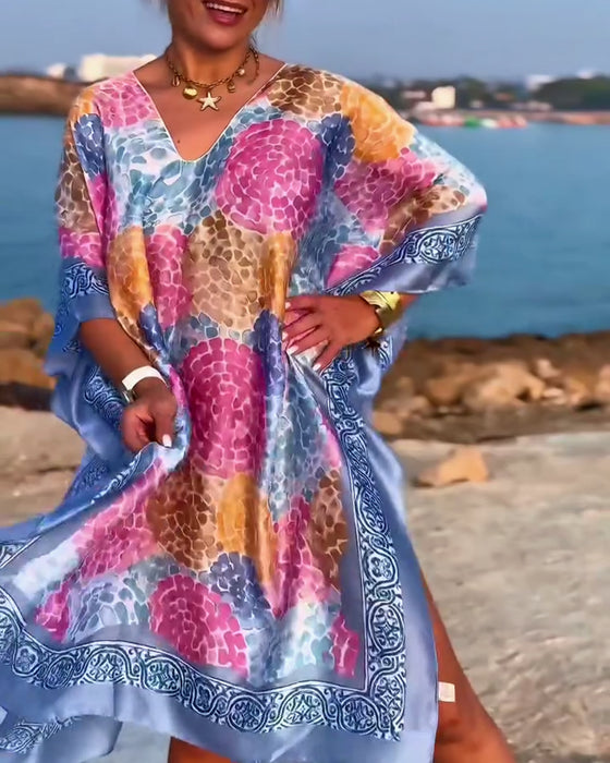 Strandkleid Resort Druck Badeanzug