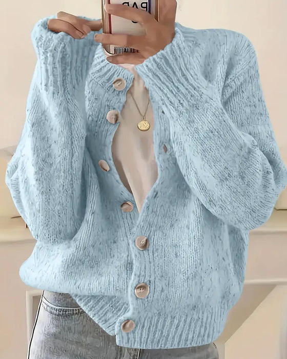 Bequemer Uni-Cardigan