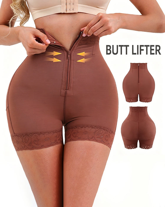 Hose Spitze Reißverschluss Hohe Taille Po Hebend