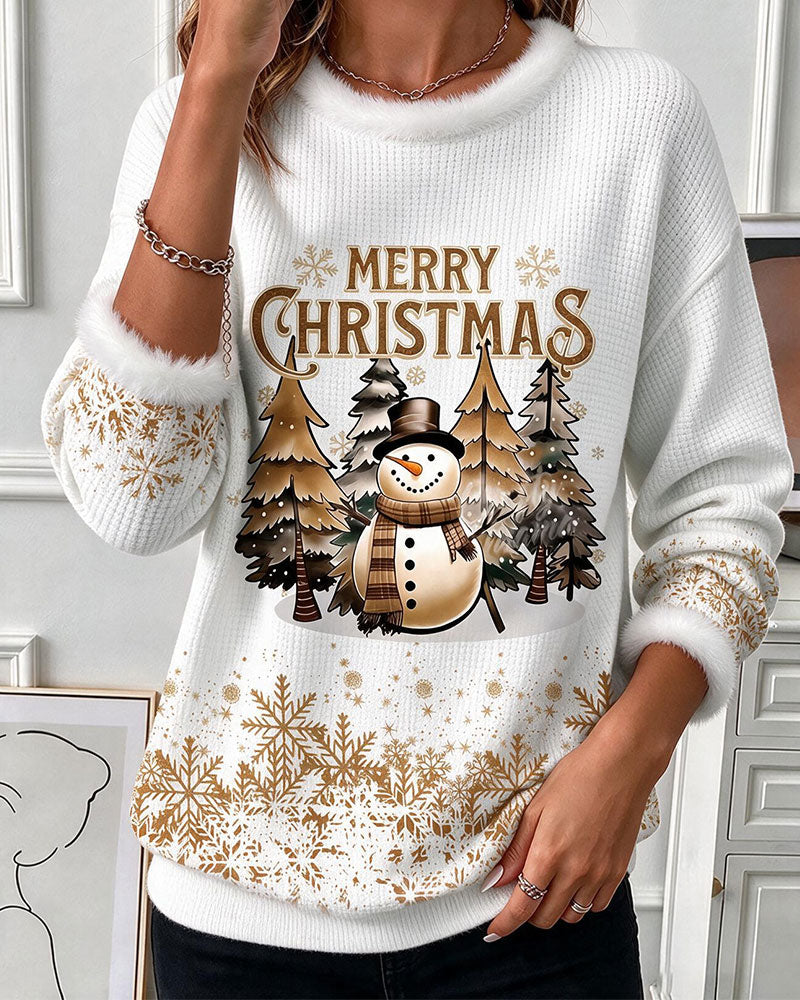 Sweatshirt Runder Kragen Lange Ärmel