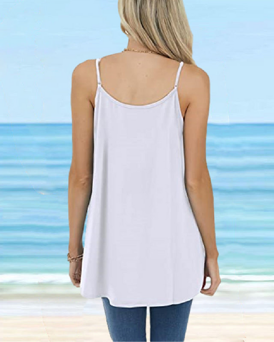 Camisole Damen Basic Rundhals