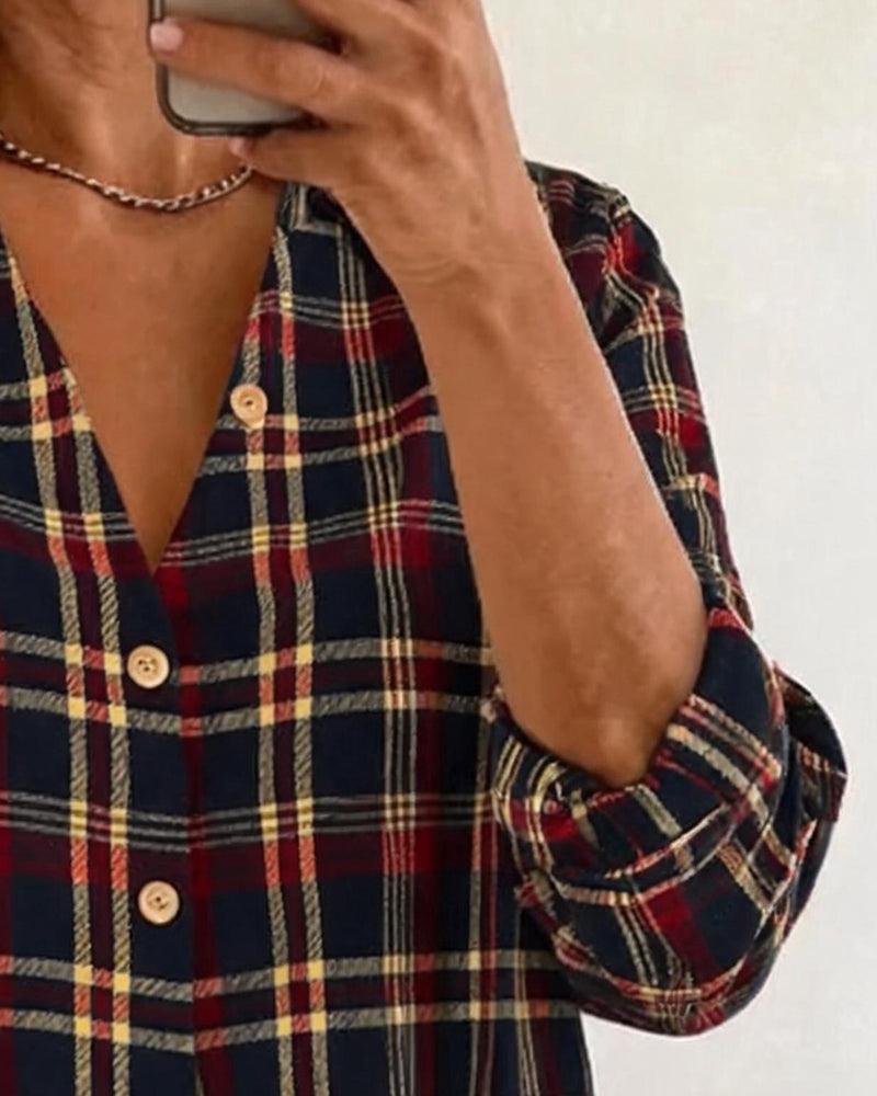 Hemd Vintage Karo Langarm
