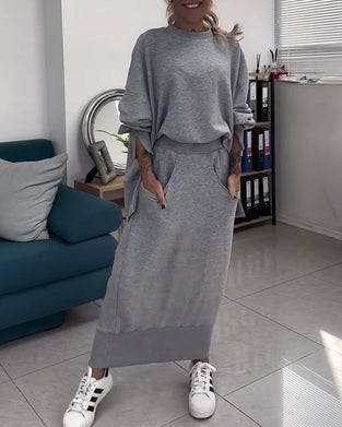 Sweatshirt & Rock Set Abgestimmt
