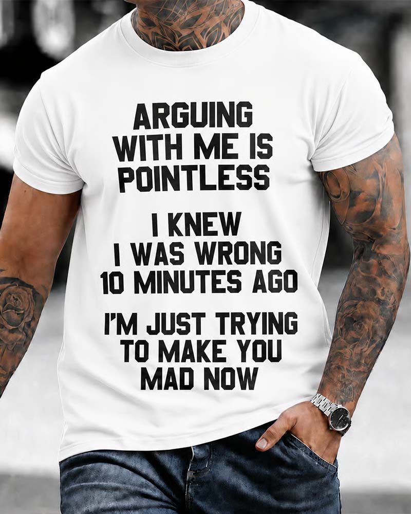 T-Shirt Herren Rundhals Buchstabe